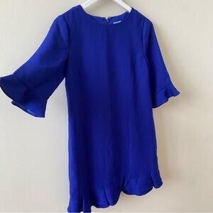 CeCe Royal Blue Dress Ruffle Hem Size 4
